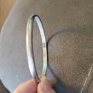 Vintage Mexico Sterling Silver Bangle – 925 Stamped, Sun Hallmark